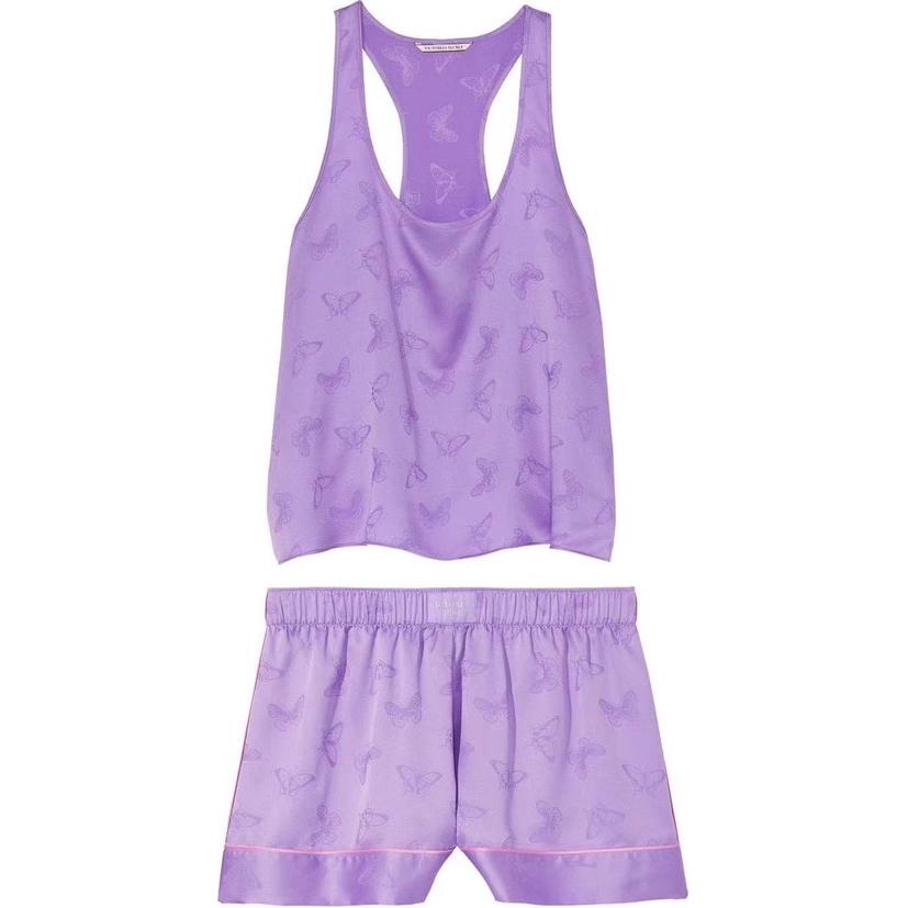 Женская пижама Victoria's Secret Butterfly Pajama Set (пурпурная)