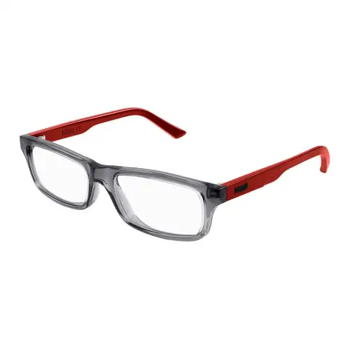 PUMA Rectangular Eyeglass Frames Kids' Gray