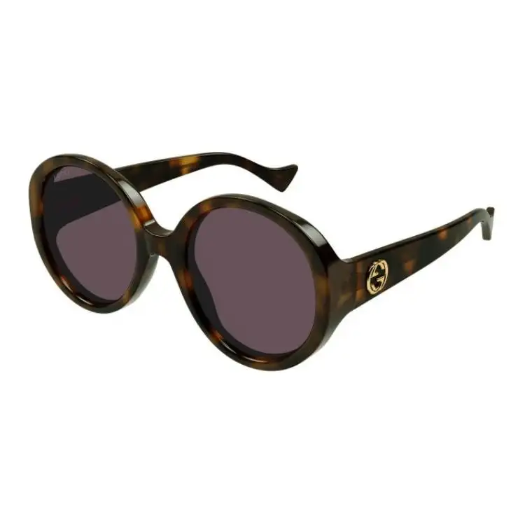 GUCCI 2023 Spring Summer Oval Sunglasses Women's Tortoiseshell