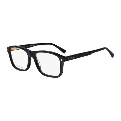 GUCCI Square Eyeglass Frames Men's Black