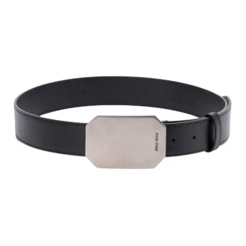 MIU MIU Logo Engraved Buckle Fastened Belt
