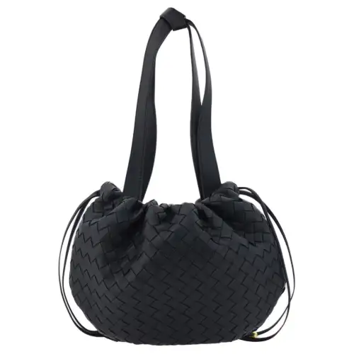 Bottega Veneta Calfskin Handbag, Shoulder Bag Regular Women's Black