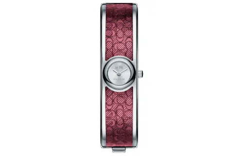 COACH Scout Wrist Watches Quartz Movement Stainless Steel Strap Silver Dial Women's Watch