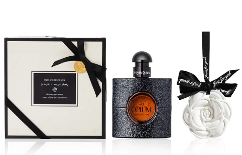 YSL, black classic perfume, floral set, aromatherapy, gift box, 7.5 ml