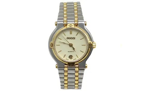 GUCCI Mid Century Modern Collection Wrist Watches Quartz Movement Alloy Strap 23mm Yellow Watch Dial Unisex