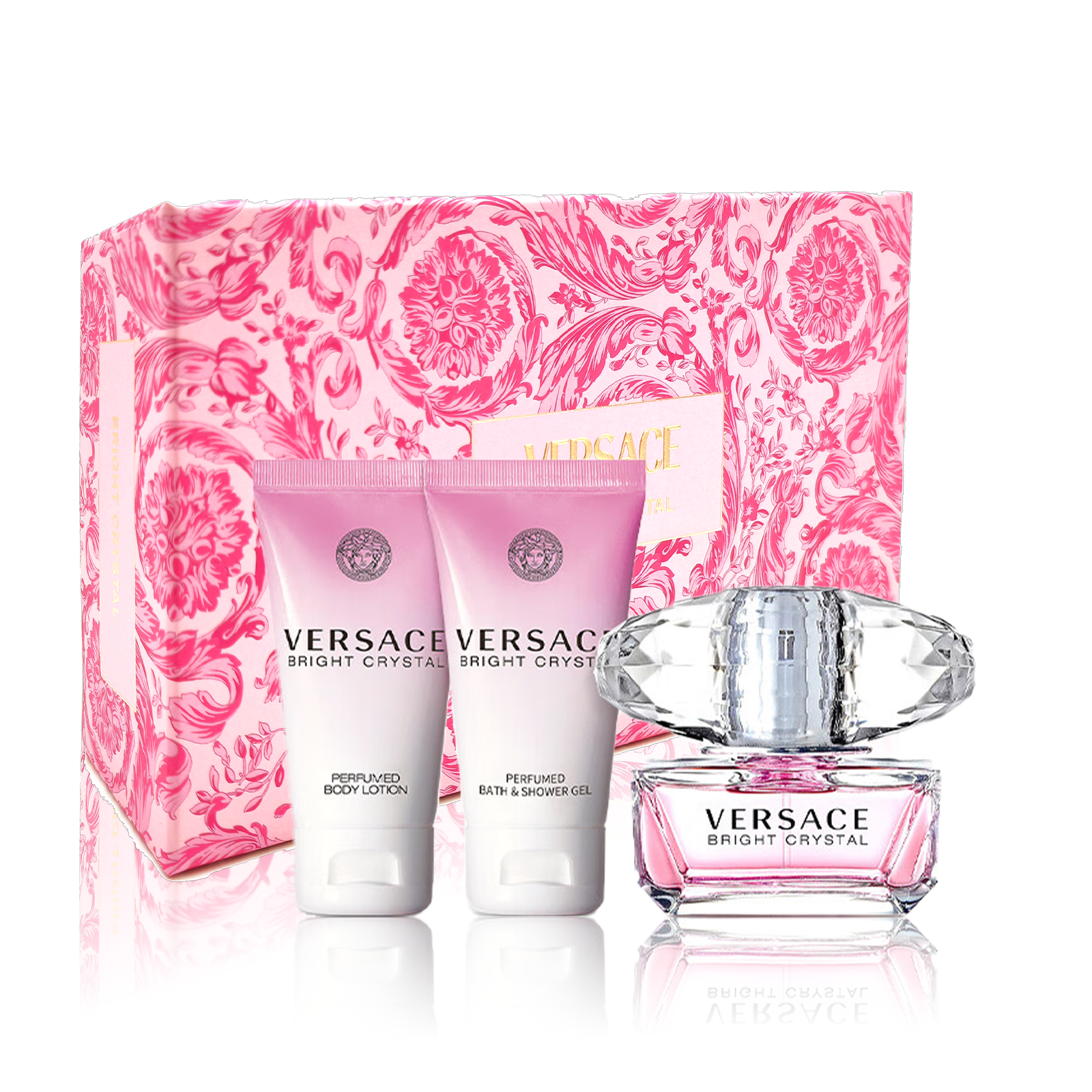 VERSACE Perfume, gift box, set, body cream, shower gel, 50 ml, 50 ml, 50 ml