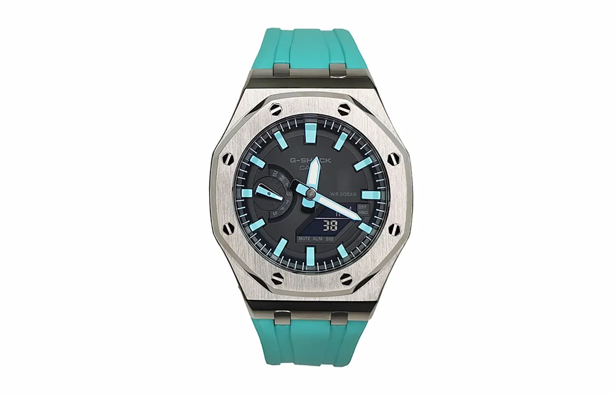CASIO Men Liquid Crystal/Analog Dual Display Series 44mm Black Watch
