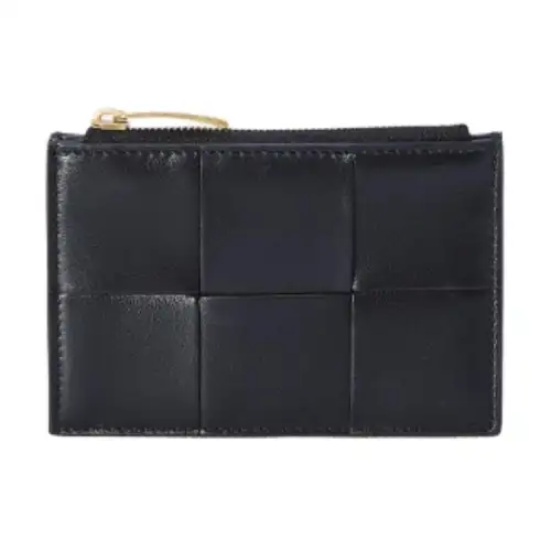 Bottega Veneta Leather Wallet Women's Black