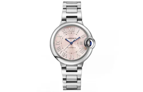CARTIER Blue Balloon Collection Powder Balloons Automatic Mechanical Movement 30m Waterproof Women's Watch