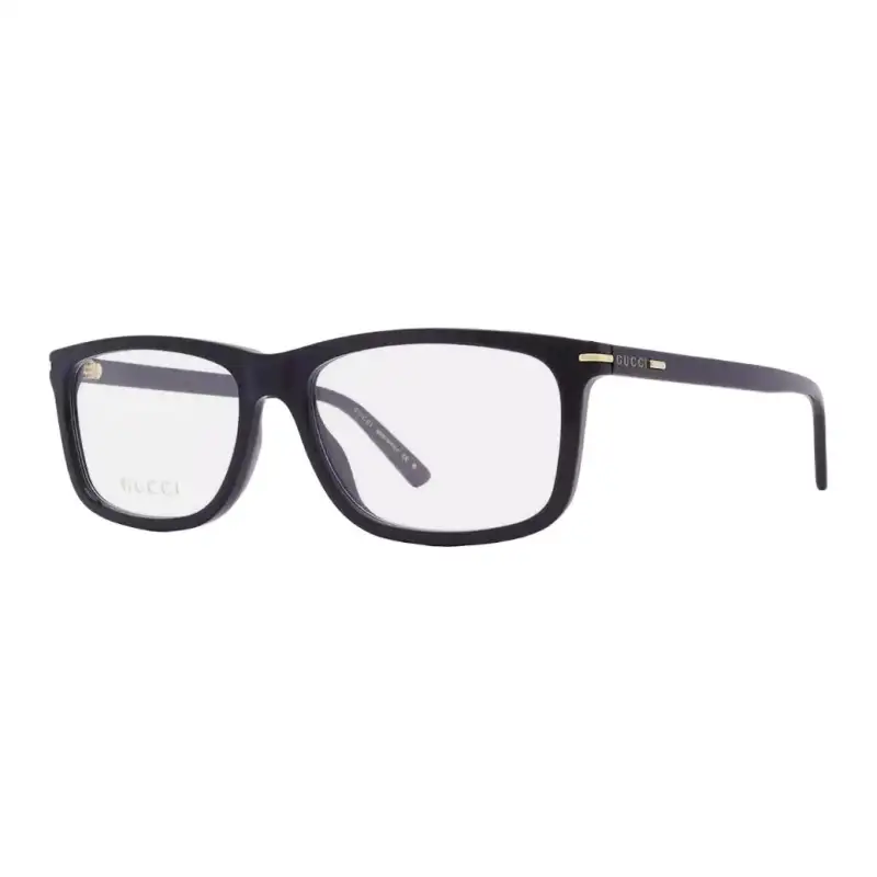GUCCI Rectangular Eyeglass Frames Men's Black
