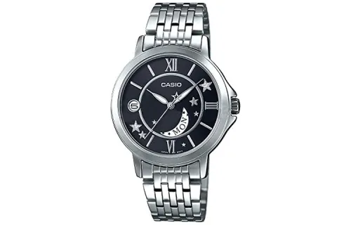 CASIO Women's Standard Series 32mm Black Watch LTP-E122D-1A