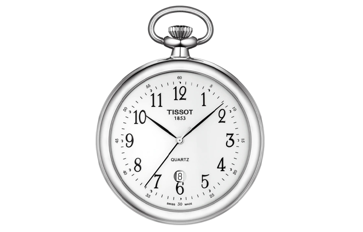 Мужские карманные часы TISSOT Pocket Chrome (белые)