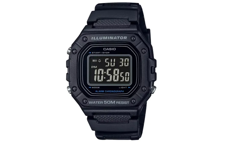 CASIO Men Black Watch W-218H-1BV