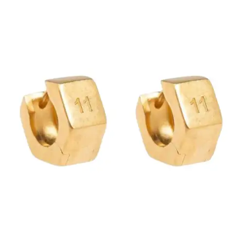Maison Margiela Bolt And Nut Hoop Earrings