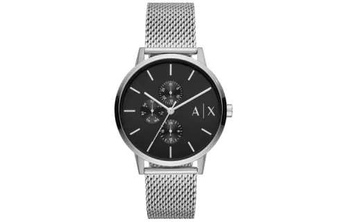 ARMANI EXCHANGEAE Wrist Watches Quartz Movement Stainless Steel Strap 42mm Black Dial Men's Watches