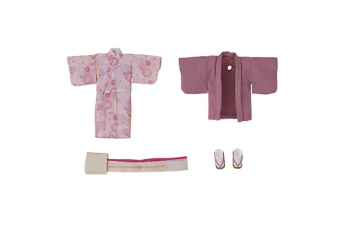GSC Nendoroid Doll Dress Suit Girl Kimono Pink & Green Dress Suit Model Accessories