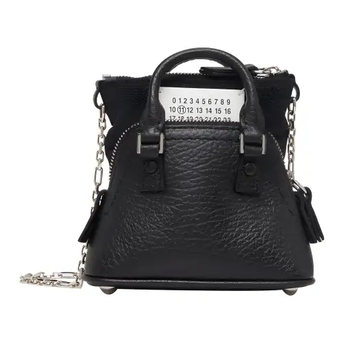 Maison Margiela Leather Crossbody Handbag, Shoulder Bag Women's Black