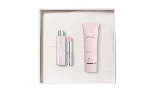 DIOR Perfume, hand cream, gift box, floral set contains rose, white musk, 3.2g, 50 ml