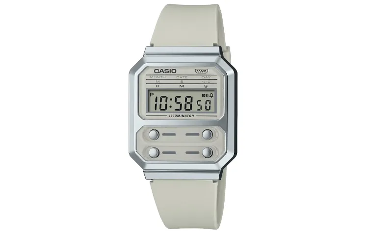 CASIO Men VINTAGE Series Gray Watch A100WEF-8A