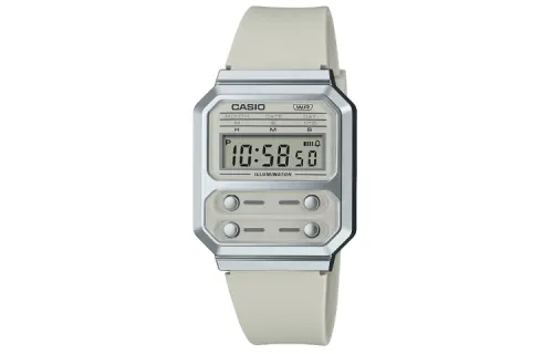 CASIO Men VINTAGE Series Gray Watch A100WEF-8A