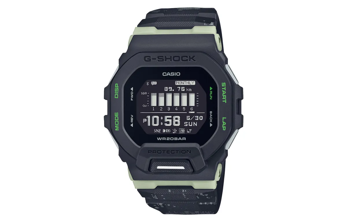 CASIO Men G-SQUAD Series Black Watch GBD-200LM-1PRT