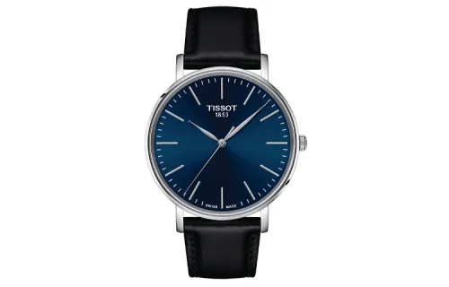 TISSOT Meishi Collection Quartz Movement 50m Waterproof Men's Watches Watch 40mm Blue Dial Stainless Steel Case
