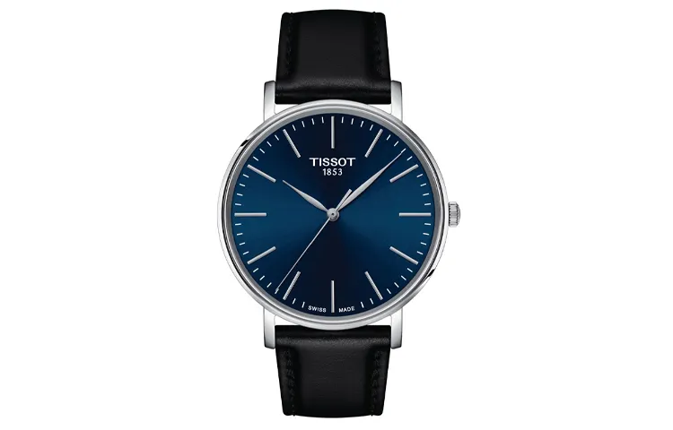 TISSOT Meishi Collection Quartz Movement 50m Waterproof Men's Watches Watch 40mm Blue Dial Stainless Steel Case