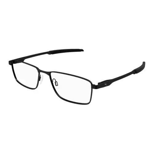 PUMA Metal Rectangular Eyeglass Frames Unisex Black
