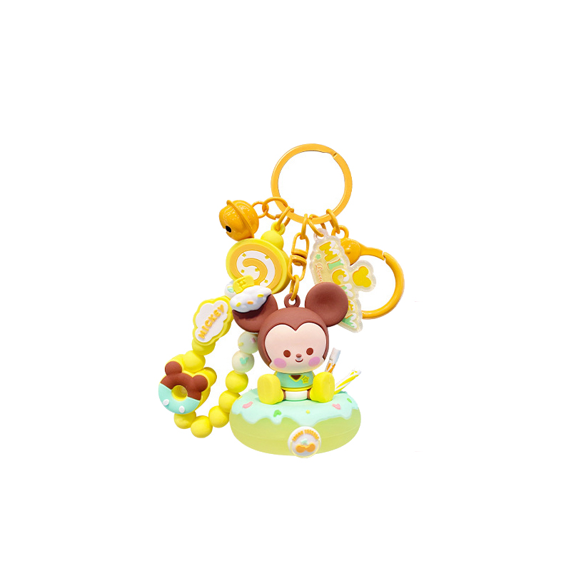 Disney Disney, cartoon donut, keychain, cute backpack, pendant, Donald Duck