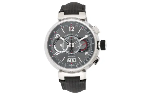 LOUIS VUITTON Wrist Watches Automatic Mechanical Movement Carbon Fiber Strap 44mm Gray Dial Men's Watches