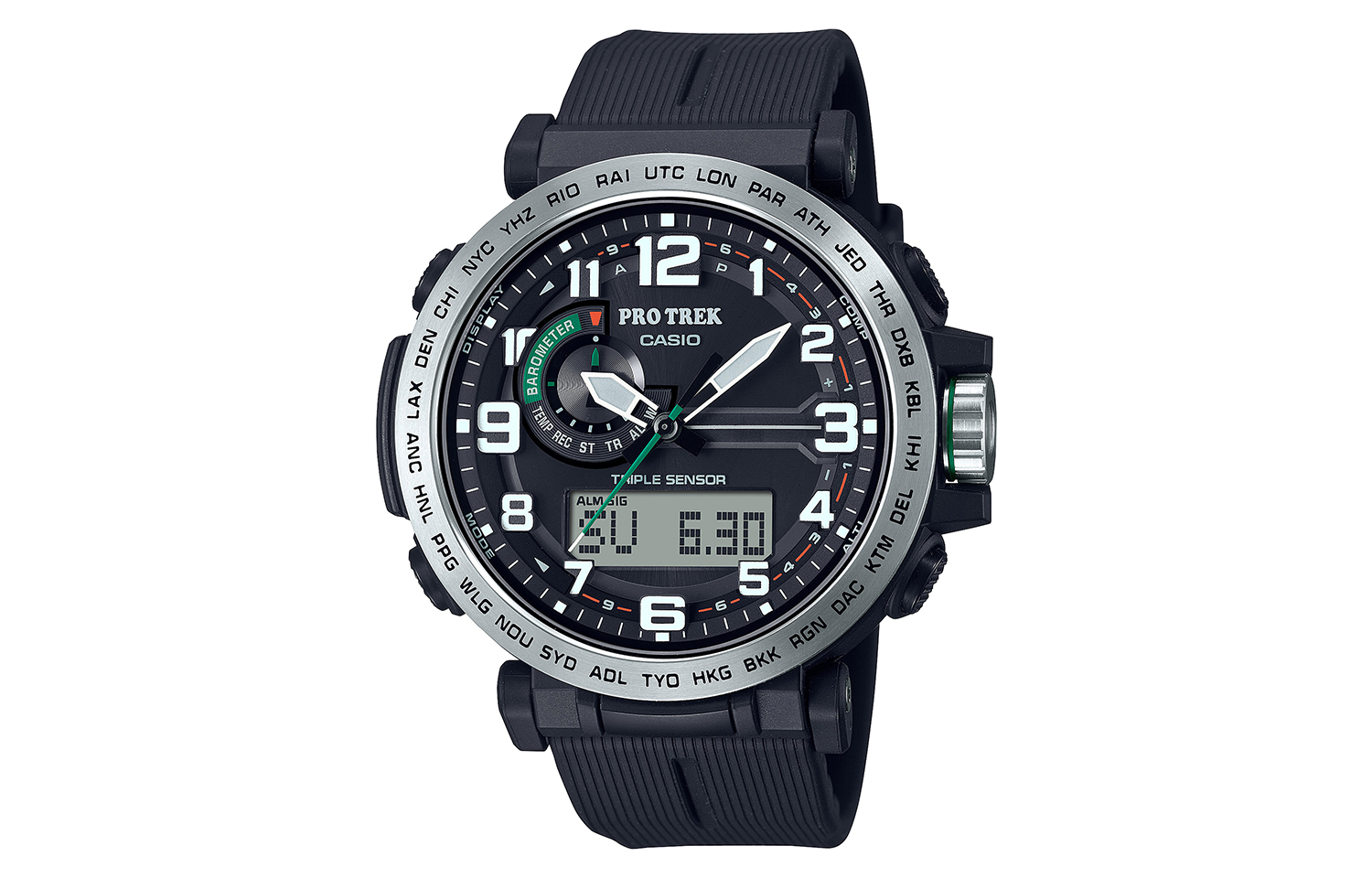 Мужские часы Casio Pro Trek (черные)