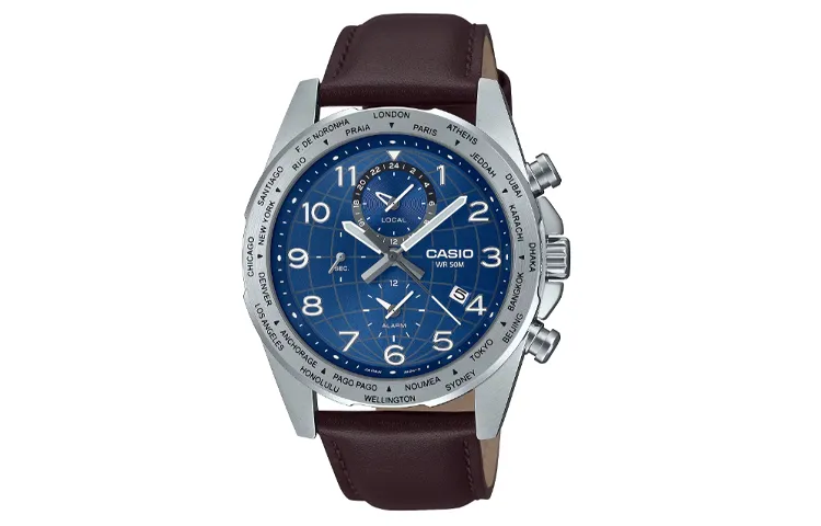 CASIO Men Standard Series Blue Watch MTP-W500L-2A