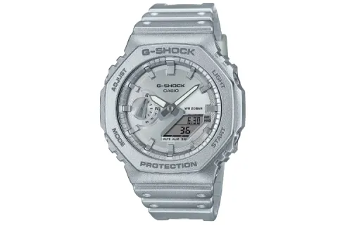 CASIO Unisex Liquid Crystal/Analog Dual Display Series 45.4mm Silver Watch GA-2100FF-8AJF