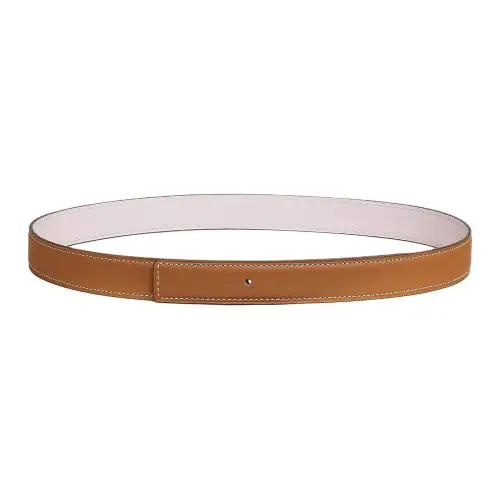 HERMES Leather Belts Women's Width 2.4cm
