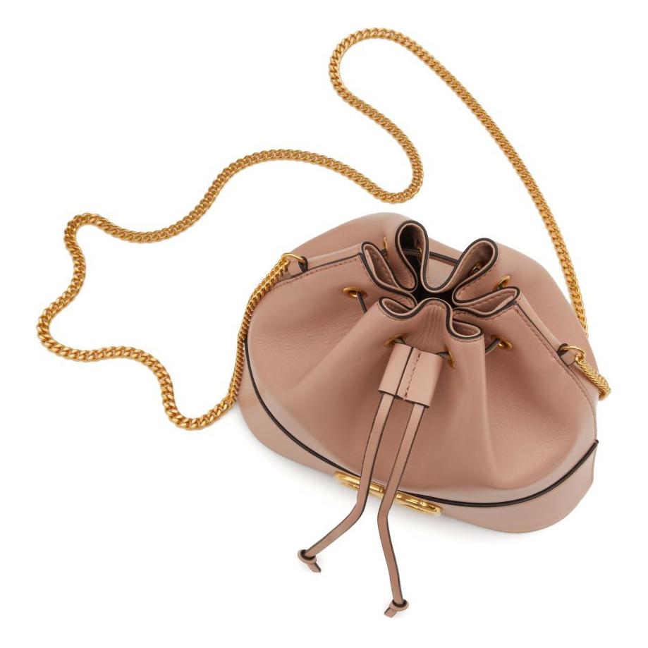 Женская сумка Valentino (розовый) — фото 4