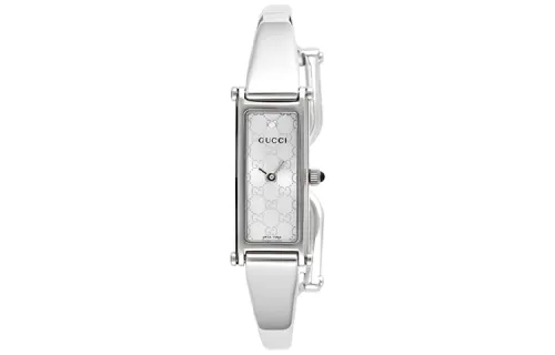 GUCCI Wrist Watches Quartz Movement Stainless Steel Strap 12mm Silver Dial Women's Watch 30m Water Resistant