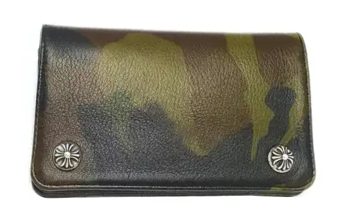 Chrome Hearts Leather Wallet Men's Camouflage