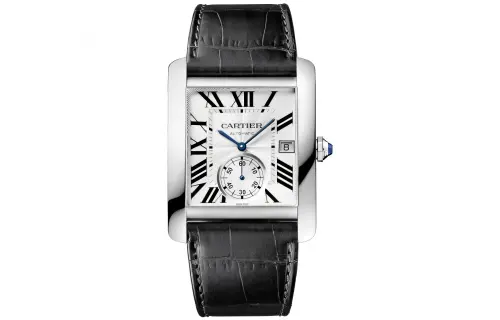 CARTIER TANK DE Automatic Mechanical Movement 30m Waterproof Men's Watches Watch 34.3*44mm White Dial