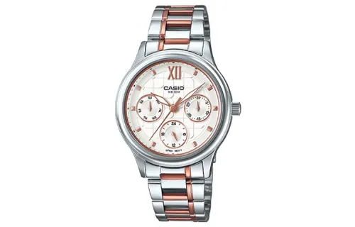 CASIO Women's Standard Series White Watch LTP-E306RG-7A