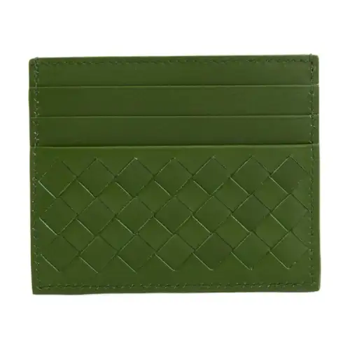 Bottega Veneta Cow Leather Card Holder Men's Green