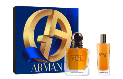 Armani STRONGER WITH YOU set fresh EDT Stronger With You perfume 50ml+Stronger With You perfume 15ml
