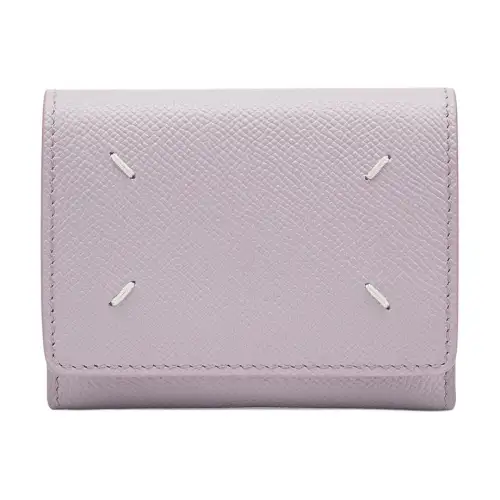 Maison Margiela Grain Calfskin Wallet Women's Wisteria Purple