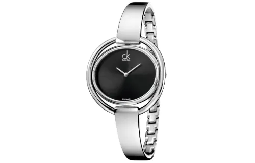 CALVIN KLEIN Planet Collection Wrist Watches Quartz Movement Stainless Steel Watchband 38mm Black Dial Women's Watch