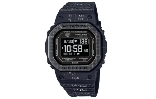 CASIO Men G-SQUAD Series Black Watch DW-H5600EX-1JR