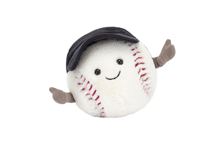 JELLYCAT Fun Sports Series Baseball Cute Doll Plush Doll 10cm High
