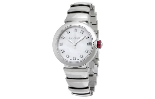 BVLGARI Wrist Watches Automatic Mechanical Movement Stainless Steel Strap 33mm Silver Dial Women's Watch