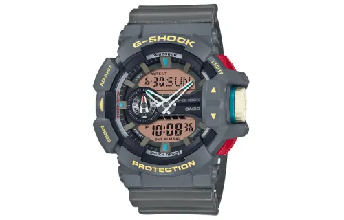 CASIO Men Liquid Crystal/Analog Dual Display Series Gray Watch GA-400PC-8AJF