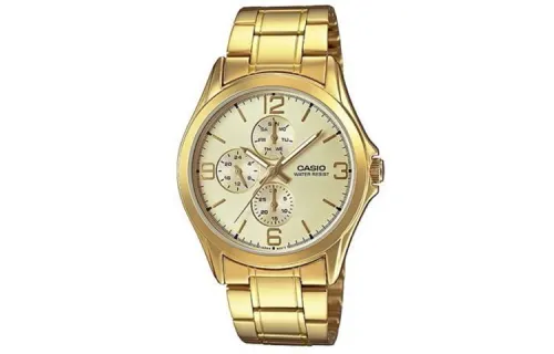 CASIO Men Standard Series 39mm Gold Watch MTP-V301G-9A