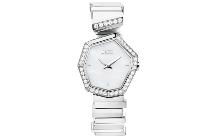 DIOR Wrist Watches Quartz Movement Stainless Steel Strap Mother of Pearl Color Watch Dial Women's Watch
