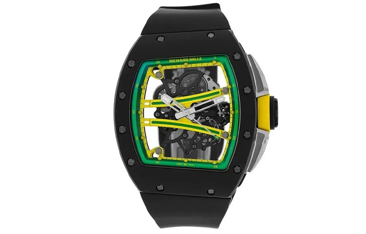 RICHARD MILLE Richard Mille manual mechanical movement Richard Mille men's watch Swiss watch 50.23*42.7mm 50.23*42.7mm hollow dial ceramic case carbon fiber strap